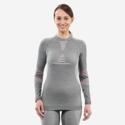 Koszulka termoaktywna narciarska damska Wedze 900 wool. Białe bielizna termoaktywna damska WED'ZE, m, bez wzorów, z elastanu. W wyprzedaży za 119.99 zł.