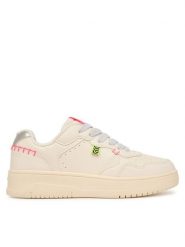 Geox Sneakersy J Lestrella Girl J56NLC 000BC C1M1W S Écru. Buty sportowe dziewczęce Geox, bez wzorów, ze skóry, bez zapięcia. Za 269.99 zł.