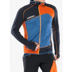 Bluza trekkingowa męska Crazy Pull Resolution Light. Niebieskie bluzy bez kaptura męskie Crazy, m. Za 807.99 zł.