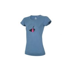 Koszulka damska Ocun Classic T Organic Rainbow Rocket. Niebieskie t-shirty damskie Ocun, xl, bez wzorów, z bawełny, bez kołnierzyka. Za 267.50 zł.