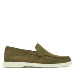 Mokasyny BOSS. Szare mokasyny męskie Boss. Za 469.99 zł.