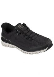 Buty SKECHERS 104556S GLIDE STEP AT EASE Czarny. Czarne obuwie trekkingowe damskie Skechers. Za 338.99 zł.