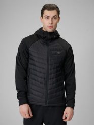 4F Kurtka softshell wiatroodporna membrana 5000 męska - czarna M. Czarne kurtki softshell damskie 4f, l, bez wzorów, ze skóry, bez kaptura. Za 299.99 zł.