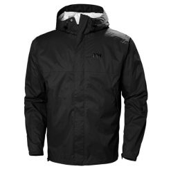 Kurtka wodoodporna Helly Hansen Loke. Czarne kurtki męskie Helly Hansen, m, bez wzorów, z syntetyku, klasyczne, z kapturem. W wyprzedaży za 424.15 zł.