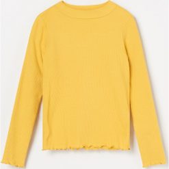 Koszulka - Żółty. Żółte koszulki dziewczęce Reserved, bez wzorów, bez ramiączek. Za 39.99 zł.