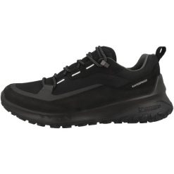Buty do chodzenia męskie Ecco Ult-trn Low. Czarne buty trekkingowe męskie ECCO, z materiału, bez zapięcia, trekkingowe. Za 823.00 zł.