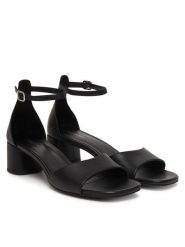 Vagabond Shoemakers Sandały Piper 5921-001-20 Czarny. Czarne sandały damskie Vagabond Shoemakers, bez wzorów, ze skóry, bez obcasa, na słupku. Za 539.99 zł.