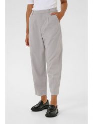 Kaffe Spodnie w kolorze szarym rozmiar: 40. Szare spodnie materiałowe damskie Kaffe, bez wzorów, z materiału, z podwyższonym stanem. Za 192.33 zł.