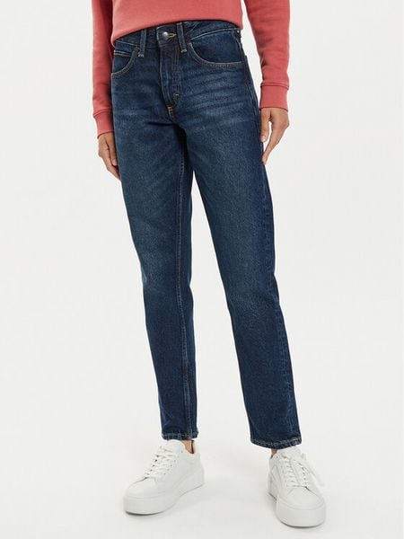 Lee Jeansy Rider 112355235 Granatowy Straight Fit. Niebieskie jeansy damskie Lee. Za 249.99 zł.