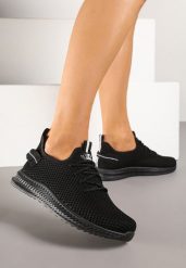 Czarne Elastyczne Buty Sportowe Sneakersy Nuriane. Czarne buty sportowe na co dzień damskie Renee, bez wzorów, z jeansu. Za 44.99 zł.