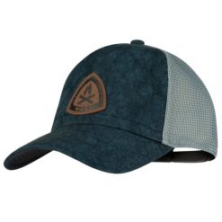 Czapka z daszkiem Unisex Buff Trucker Cap. Żółte czapki męskie Buff, bez wzorów, z elastanu, sportowe. Za 99.99 zł.