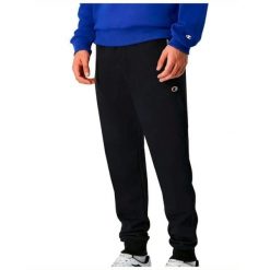 Długie Spodnie Dresowe Champion Cuff L. Czarne spodnie dresowe męskie CHAMPION, bez wzorów, z dresówki. Za 318.89 zł.