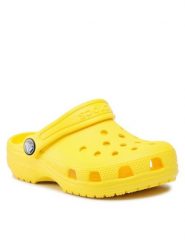 Crocs Klapki Classic Clog K 206991 Żółty. Żółte klapki damskie Crocs, bez wzorów, z tworzywa sztucznego, bez obcasa. Za 189.99 zł.