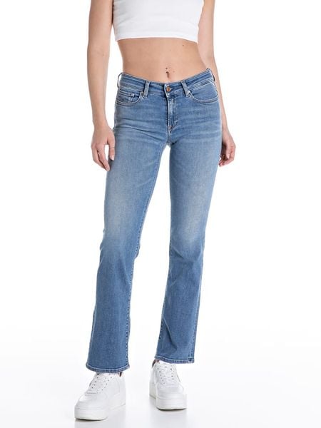 Replay Dżinsy - Bootcut fit - w kolorze błękitnym rozmiar: W30/L32. Niebieskie jeansy damskie Replay, z podwyższonym stanem. Za 279.95 zł.