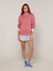 Rodier Sweter w kolorze czerwonym rozmiar: S. Czerwone golfy damskie Rodier, s, bez wzorów, z wełny, bez ramiączek. Za 252.99 zł.