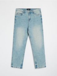 Jeansy loose fit - niebieski. Niebieskie jeansy męskie Sinsay. Za 79.99 zł.