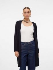 Vero Moda Kardigan "Saba" w kolorze czarnym rozmiar: M. Czarne kardigany damskie Vero Moda, m, bez wzorów, ze splotem. Za 158.47 zł.