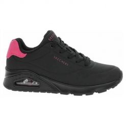 Buty do chodzenia damskie Skechers Uno Pop. Czarne buty sportowe na co dzień damskie Skechers, bez wzorów, z materiału, trekkingowe. Za 445.00 zł.