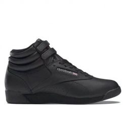 Buty do chodzenia damskie Reebok Freestyle. Czarne buty sportowe na co dzień damskie Reebok, bez wzorów, z gumy, trekkingowe. Za 319.00 zł.