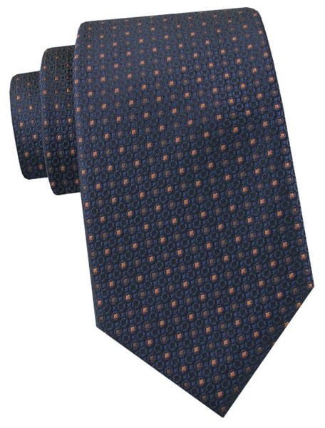 Krawat Męski - Angelo di Monti - Granatowy w Groszek. Niebieskie krawaty i muchy męskie Angelo di Monti, bez wzorów, z tkaniny, eleganckie. Za 45.00 zł.