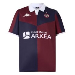 Koszulka domowa Union Bordeaux-Bègles 2025/26. Czerwone bluzki damskie Kappa, bez wzorów, sportowe, bez kołnierzyka, bez ramiączek. Za 368.50 zł.