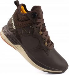 Męskie buty sportowe wysokie Caterpillar Cityrogue Mid P110522. Brązowe buty trekkingowe męskie CATerpillar, na zimę, z gumy, bez zapięcia, trekkingowe. Za 329.00 zł.