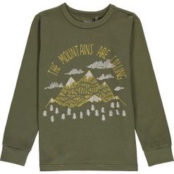 Koszulka w kolorze khaki. Brązowe t-shirty chłopięce Lamino, bez wzorów, z materiału, bez ramiączek. W wyprzedaży za 35.95 zł.