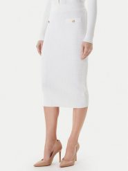 Guess Spódnica ołówkowa W5YD66 Z0130 Biały Slim Fit. Białe spódniczki damskie Guess, xxl, z aplikacjami, z wiskozy, ołówkowe. Za 339.99 zł.