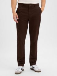 Tommy Hilfiger spodnie chino Mężczyźni Bawełna brązowy, 33-34. Brązowe spodnie materiałowe męskie Tommy Hilfiger, bez wzorów, z bawełny. Za 409.95 zł.