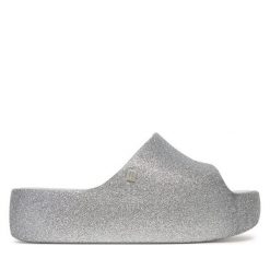 Klapki Melissa. Szare klapki damskie Melissa, bez wzorów, bez obcasa. Za 489.99 zł.