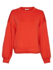 MOSS COPENHAGEN Bluza "Janelle Lima" w kolorze czerwonym rozmiar: L/XL. Czerwone bluzy bez kaptura damskie MOSS COPENHAGEN, l, z wiskozy. Za 131.74 zł.