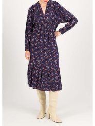 Blutsgeschwister Sukienka "Saint Tropen Fireplace" ze wzorem rozmiar: XL. Różowe sukienki damskie Blutsgeschwister, na imprezę, s, bez wzorów, z wiskozy, klasyczne, bez kołnierzyka, bez ramiączek, midi, rozkloszowane. Za 178.37 zł.