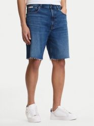 Calvin Klein Jeans Szorty jeansowe LV04RF793G Niebieski Regular Fit. Niebieskie szorty męskie Calvin Klein Jeans, bez wzorów, z bawełny. Za 329.99 zł.