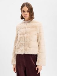 More & More Damska kurtka ze sztucznego futra Kobiety Sztuczne włókno beżowy jednolity, 42. Brązowe kurtki damskie MORE & MORE, bez wzorów, z włókna, bez kaptura. Za 599.95 zł.