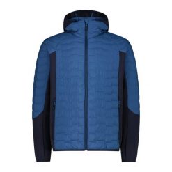 Kurtka hybrydowa męska CMP Klyr. Niebieskie kurtki męskie CMP, m, bez wzorów, sportowe, bez kaptura. Za 566.99 zł.