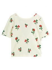 MINI RODINI T-Shirt 2522011311 Biały Regular Fit. Białe koszulki dziewczęce Mini Rodini, bez wzorów, z bawełny, bez ramiączek. Za 109.99 zł.