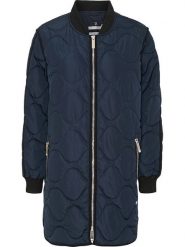 TicketWOMAN Płaszcz pikowany "Carla" w kolorze granatowym rozmiar: 38. Niebieskie płaszcze damskie TicketWOMAN, bez wzorów. Za 178.37 zł.