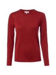 Brookshire Sweter z dzianiny merino Kobiety Wełna pomarańczowy, XXL. Brązowe swetry klasyczne damskie brookshire, xxl, z dzianiny, bez kołnierzyka. Za 249.95 zł.