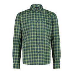 Koszula męska CMP 35S5737. Zielone koszule męskie CMP, m, bez wzorów, z materiału, bez kołnierzyka, bez ramiączek. Za 242.85 zł.