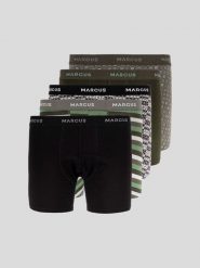 5PAK MĘSKICH BOKSEREK MARCUS UNDERTØJ Roxy Mix 40-200085 5045. Bokserki męskie MARCUS, bez wzorów. Za 89.99 zł.