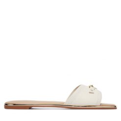 Klapki Aldo. Białe klapki damskie Aldo, bez wzorów, bez obcasa. Za 229.99 zł.