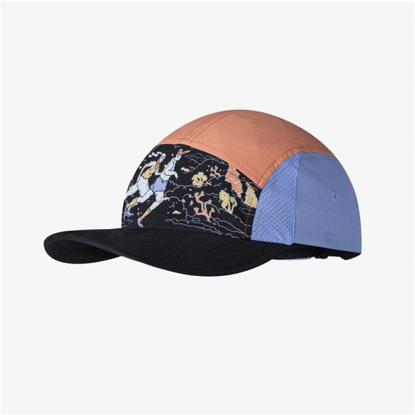 Czapka z daszkiem BUFF 5 PANEL GO CAP POW RUNNING MULTI. Żółte czapki męskie Buff, bez wzorów. W wyprzedaży za 124.90 zł.
