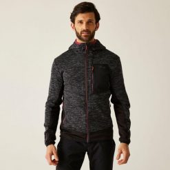 Bluza męska rozsuwana z kapturem Alven. Brązowe bluzy z kapturem męskie Regatta, na zimę, l, z dzianiny. Za 111.10 zł.
