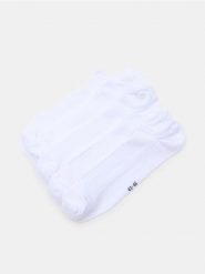 Skarpetki stopki OEKO-TEX 5 pack - biały. Białe skarpetki męskie Sinsay, bez wzorów. Za 15.99 zł.
