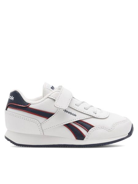 Reebok Sneakersy Royal Cl Jog HP8665 Biały. Białe buty sportowe chłopięce Reebok, ze skóry, bez zapięcia. Za 119.99 zł.
