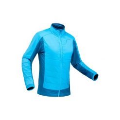 Kurtka polarowa hybrydowa turystyczna SH900 X-Warm męska. Niebieskie kurtki męskie QUECHUA, na zimę, m, bez wzorów, z elastanu, bez kaptura. Za 149.99 zł.