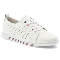 Białe Półbuty S.Barski Stylowe Obuwie Damskie. Białe półbuty damskie S.BARSKI, bez wzorów, eleganckie, bez obcasa. Za 169.00 zł.