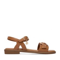 Sandały MEXX. Brązowe sandały damskie Mexx, bez wzorów, bez obcasa, na płaskiej podeszwie. Za 249.99 zł.