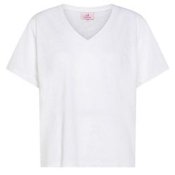 T-Shirt Deha Flamme' Szeroki Dekolt W Serek Damskie. Białe t-shirty damskie Deha, s, bez wzorów, z bawełny, bez kołnierzyka. Za 229.99 zł.