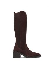 Lasocki Kozaki CEO-WS13657-02 Brązowy. Brązowe kozaki damskie Lasocki, bez obcasa, na słupku. Za 349.99 zł.